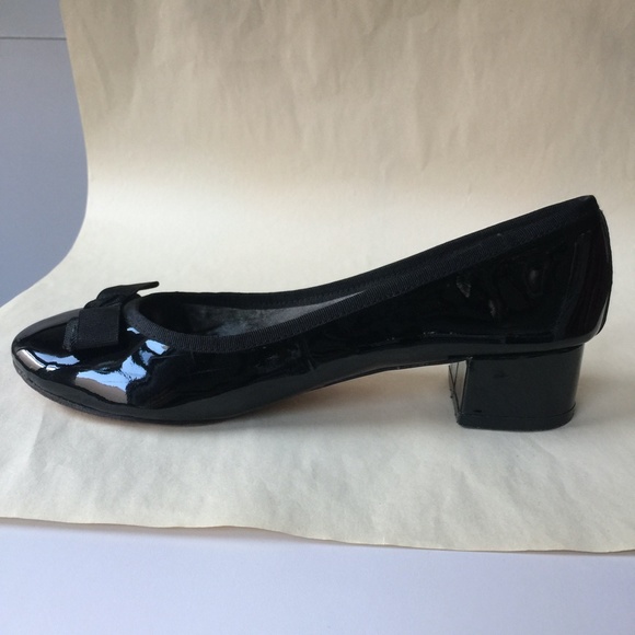 STEVEN by STEVE MADDEN Y2K Patent Leather Lunette Pump with Bow Size 7 Black VTG - Picture 4 of 10